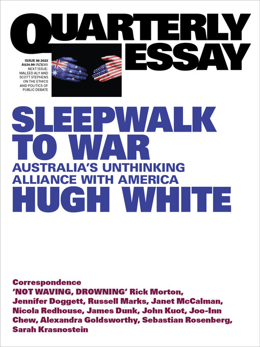 Title details for Quarterly Essay 86 by Hugh White - Available